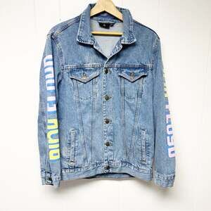 Pink Floyd 1973 Dark Side of the Moon Graphic Denim Jacket Medium